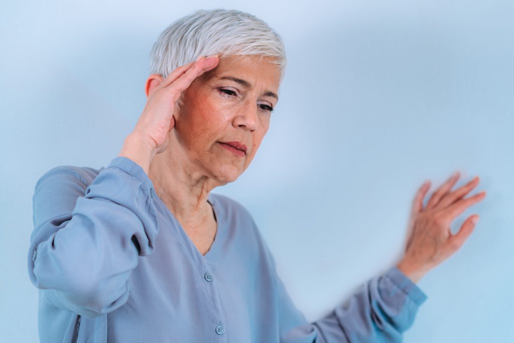 A Senior Adult Woman Facing Orthostatic Hypotension